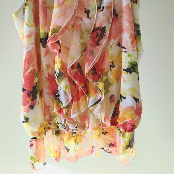 Ricki's Floral Gauze Bubble Cami Sz 18 - Picture 6 of 9